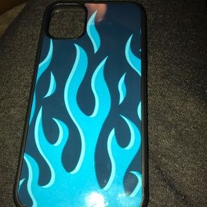 Blue flames iPhone 11 case